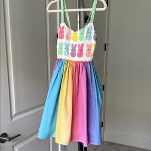Colorful Bunny Print Dress